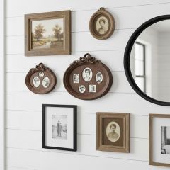 Oval Rust Photo Frame Set of 2