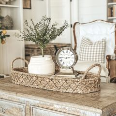 Oval Seagrass Basket Tray