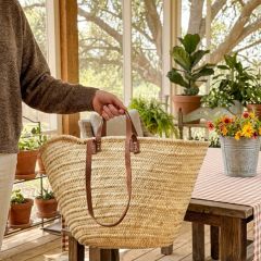 Oversized Double Handled Straw Tote