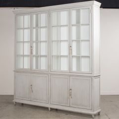 Oversized Glass Door Bookcase Cabinet