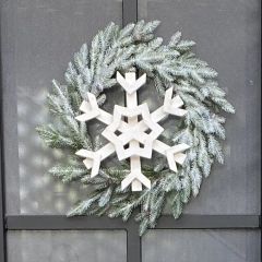 Oversized Wooden Snowflake Ornament