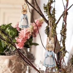 Painted Bunny Apron Ornament