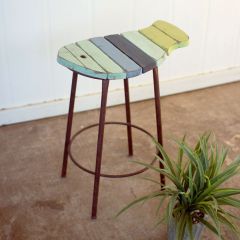Painted Fish Coastal Vibes Counter Stool