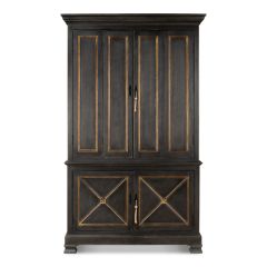 Painted Pine Cabinet Bookcase
