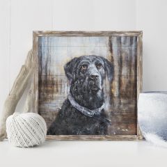 Painted Wood Lab Wall Decor