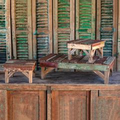 Painted Wood Riser Set of 3