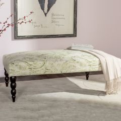 Paisley Print Bench Ottoman