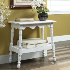 Pale 2 Tier Farmhouse Accent Table