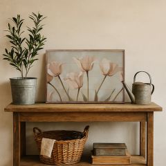 Pale Pink Poppies By Franklyn Gregory Framed Wall Decor