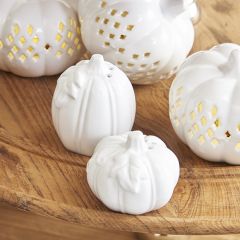 Pale Pumpkin Salt and Pepper Shakers