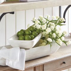 Pale Wood Dough Bowl