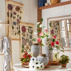 Paper Floral Tapestry Set of 2