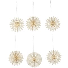 Paper Snowflake Ornament Set of 12