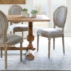 Paris Style Upholstered Dining Chair Set of 2 | SHIPS FREE
