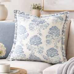 Parisian Garden Ruffle Edge Accent Pillow