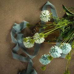 Pastel Blue Faux Pom Pom Bundle