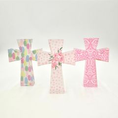 Pastel Cutout Cross Set of 3