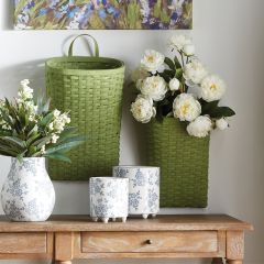 Pastel Hanging Wall Basket Set of 2