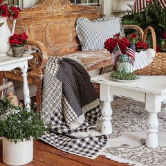 Patchwork Americana Quilted Throw