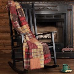 Patchwork Blocks Quilted Throw Blanket
