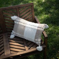 Patchwork Plaid Rectangle Accent Pillow