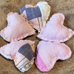 Patchwork Quilted Heart Set of 3