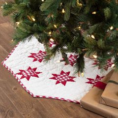 Patchwork Star Christmas Tree Skirt