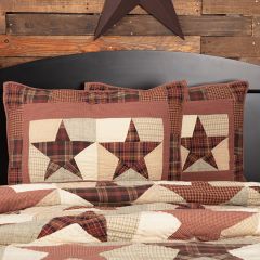 Patchwork Star Sham Set of 2 Standard