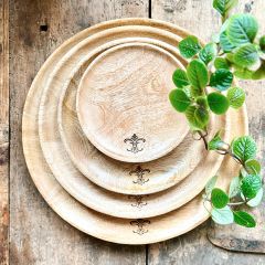 Patina Vie Handmade Mango Wood Plate Collection by Antique Farmhouse