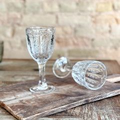 Patina Vie Marseille Clear Goblet By Antique Farm House Set of 6
