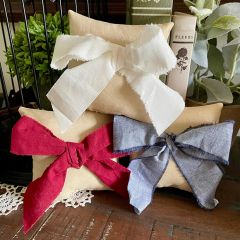 Patriotic Bow Mini Pillow Bowl Filler Set of 3