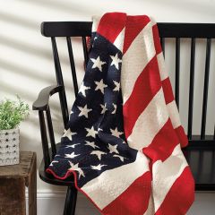 Patriotic Flag Throw Blanket
