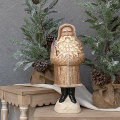 Patriotic Gold Belsnickle Figurine 17 Inch