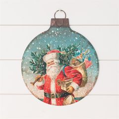 Patriotic Santa Wall Sign