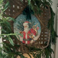 Patriotic Santa Wall Sign