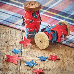 Patriotic Star Garland on Spool