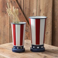 Patriotic Vase Set of 2