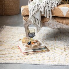 Pattern and Fringe Stonewashed Accent Rug