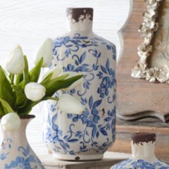 Patterned Ceramic Jug Vase