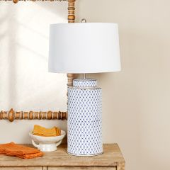 Patterned Ceramic Table Lamp