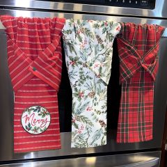 Patterned Christmas Towel Set of 3