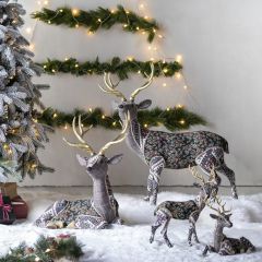 Patterned Deer Figurine