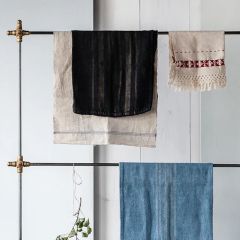 Patterned Linen Grain Sack Cloth