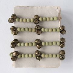 Paulownia Wood Bead Garland With Bells
