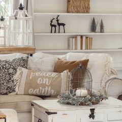 Peace on Earth Holiday Lumbar Pillow