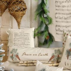 Peace On Earth Long Cotton Accent Pillow