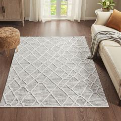 Pebble Geo Indoor Area Rug 5x7