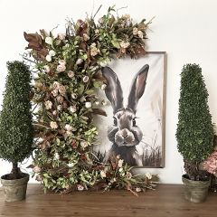 Peeking Brown Rabbit Wall Art