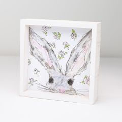 Peeking Bunny Tabletop Block Sign
