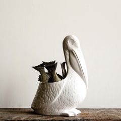 Pelican Shaped Ceramic Planter